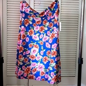 🌸 NWT 3X Azure Skirt Floral LuLaRoe